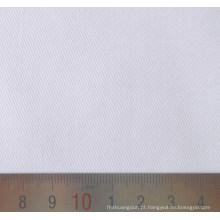 Tela tecida de sarja de algodão poliéster branco lixívia T/C